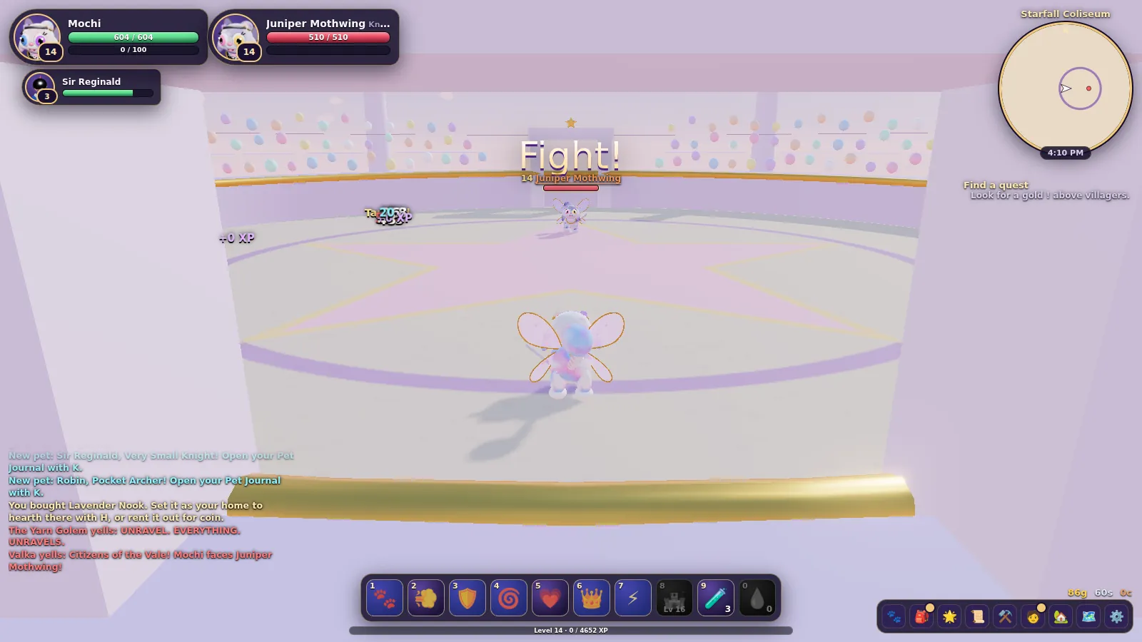 Starfall Coliseum in World of Myo